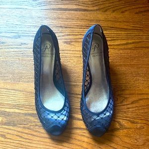 Women’s Blue heels with rhinestones
